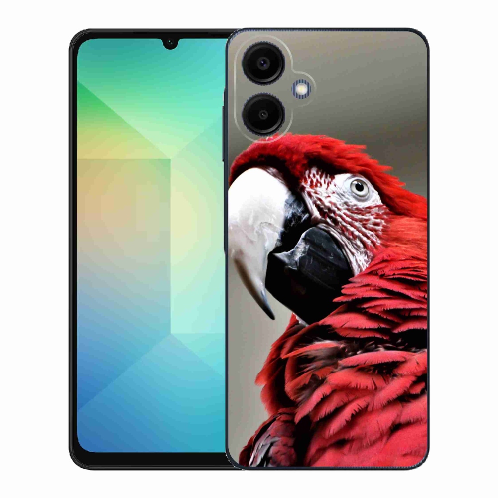 Gél borítás mmCase Samsung Galaxy A06 4G - papagáj ara piros