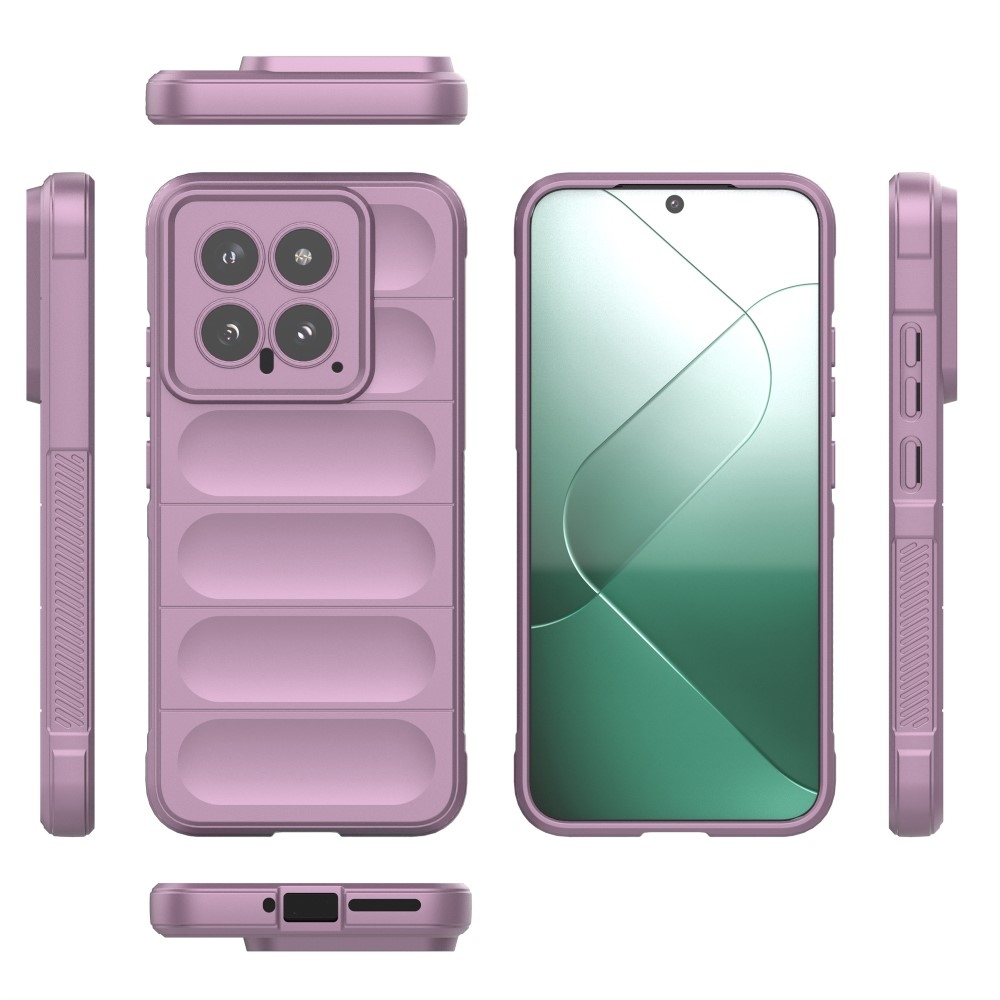 Rugg tartós zselés tok Xiaomi 14 - világos lila