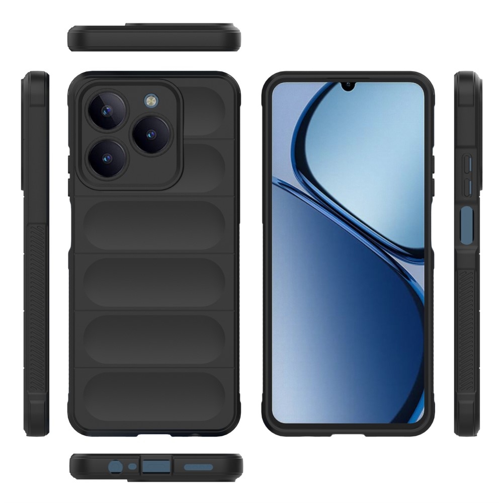 Rugg tartós zselés tok a Realme C61 készülékhez - fekete