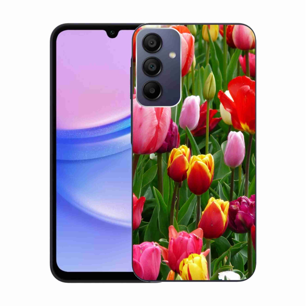 Zselés borítás mmCase Samsung Galaxy A15 4G/5G készülékhez - tulipánok