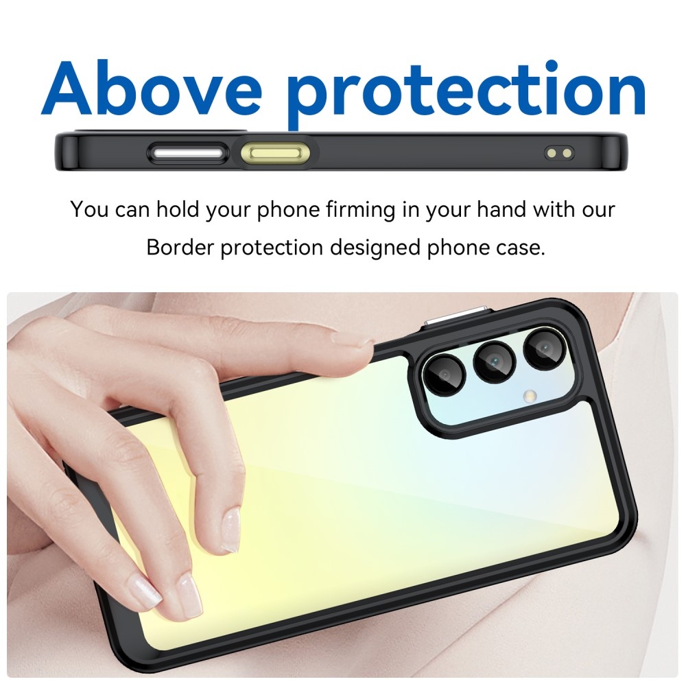 Gél tok fix hátlappal Samsung Galaxy A16 4G/5G készülékhez - fekete