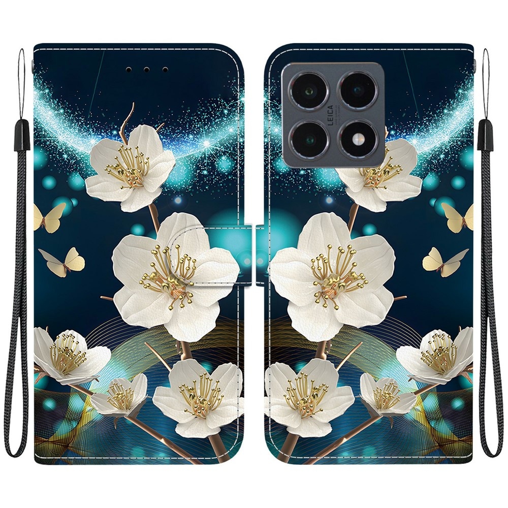 Sokoldalú könyvtáska Xiaomi 15T-hez - magnólia