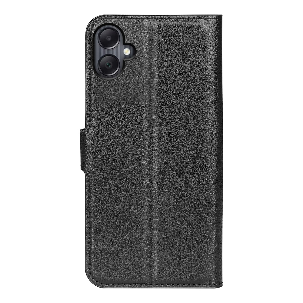 Litchi könyv tok Samsung Galaxy A06 4G - fekete