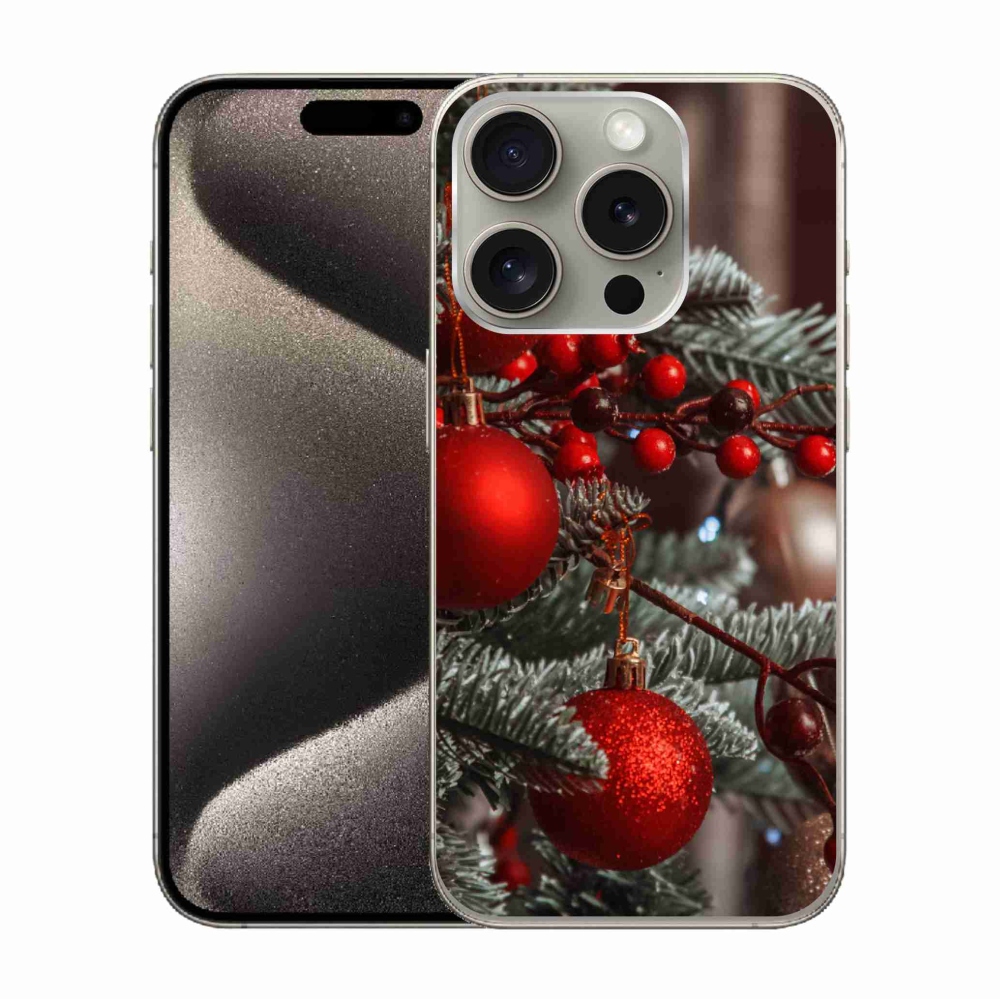 Gél borítás mmCase iPhone 15 Pro készülékhez - Karácsonyi dekorációk 2