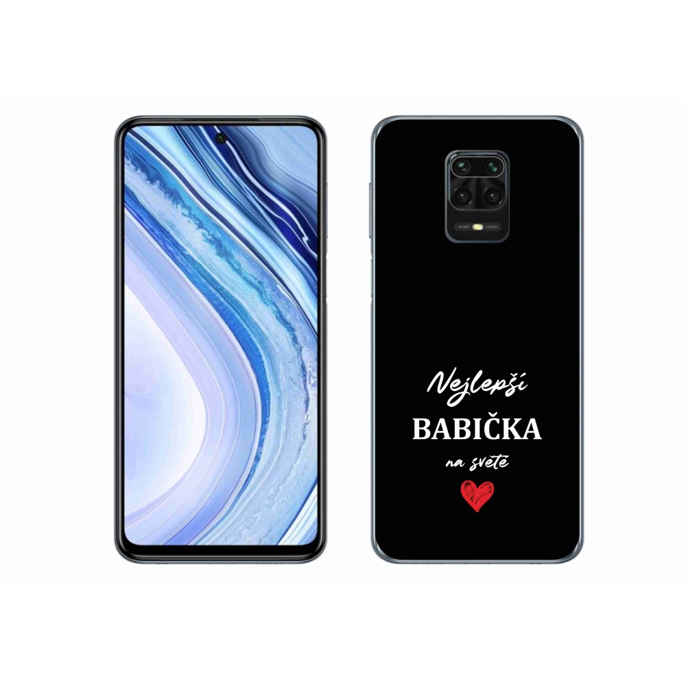 Gél borító mmCase a Xiaomi Redmi Note 9S-hez - a legjobb nagymama 1 fekete háttérrel