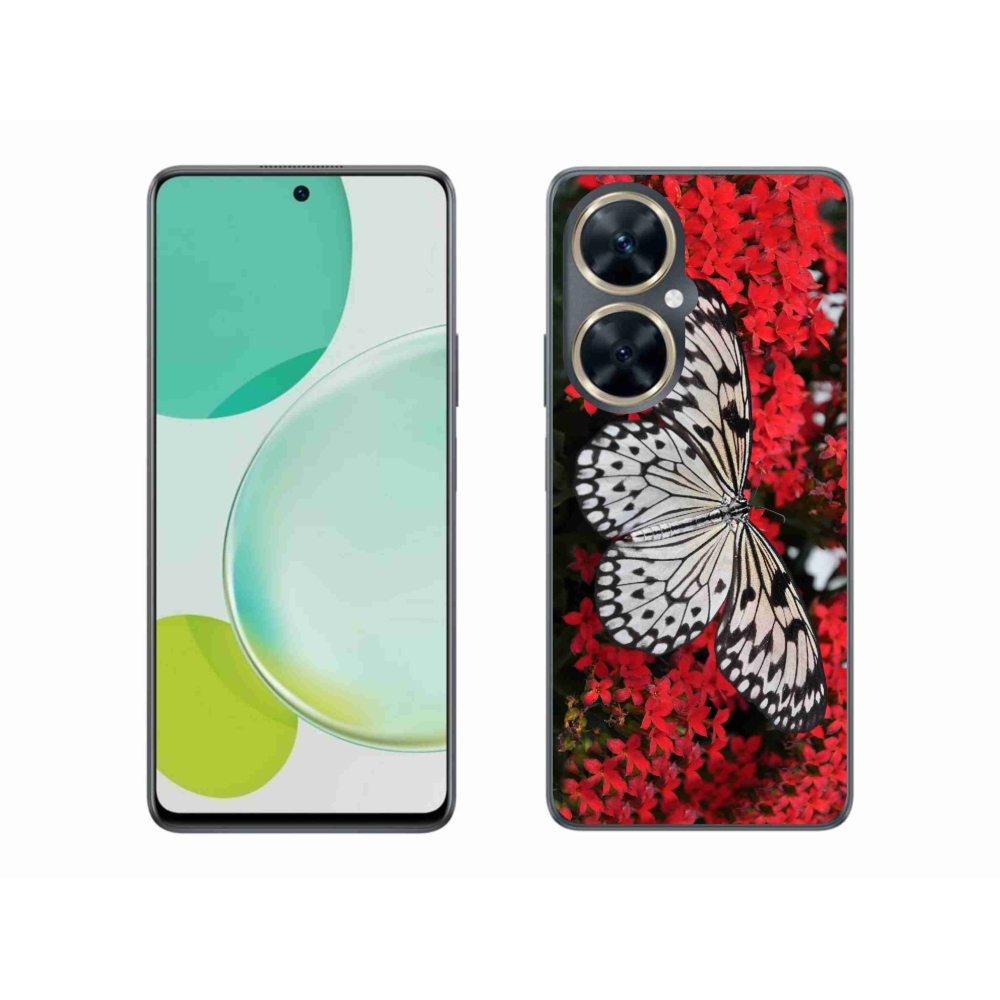 Zselés borítás mmCase a Huawei Nova 11i készülékhez - fekete-fehér pillangó 1