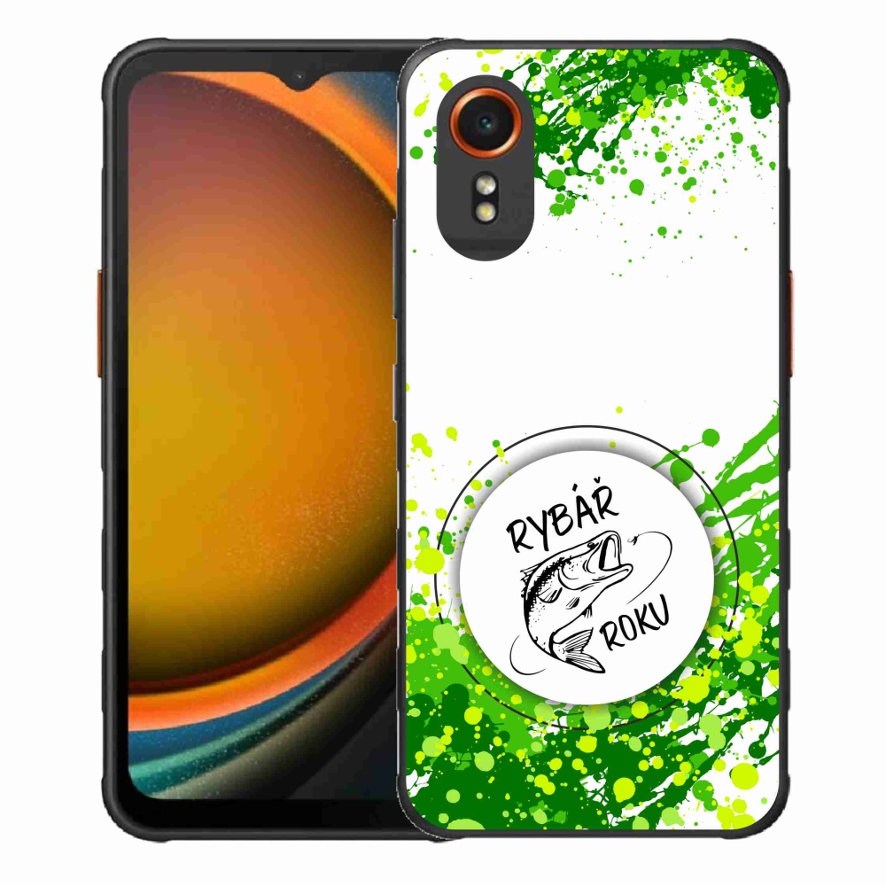 Gél borító mmCase Samsung Galaxy Xcover 7 - az év halászának fehér háttere