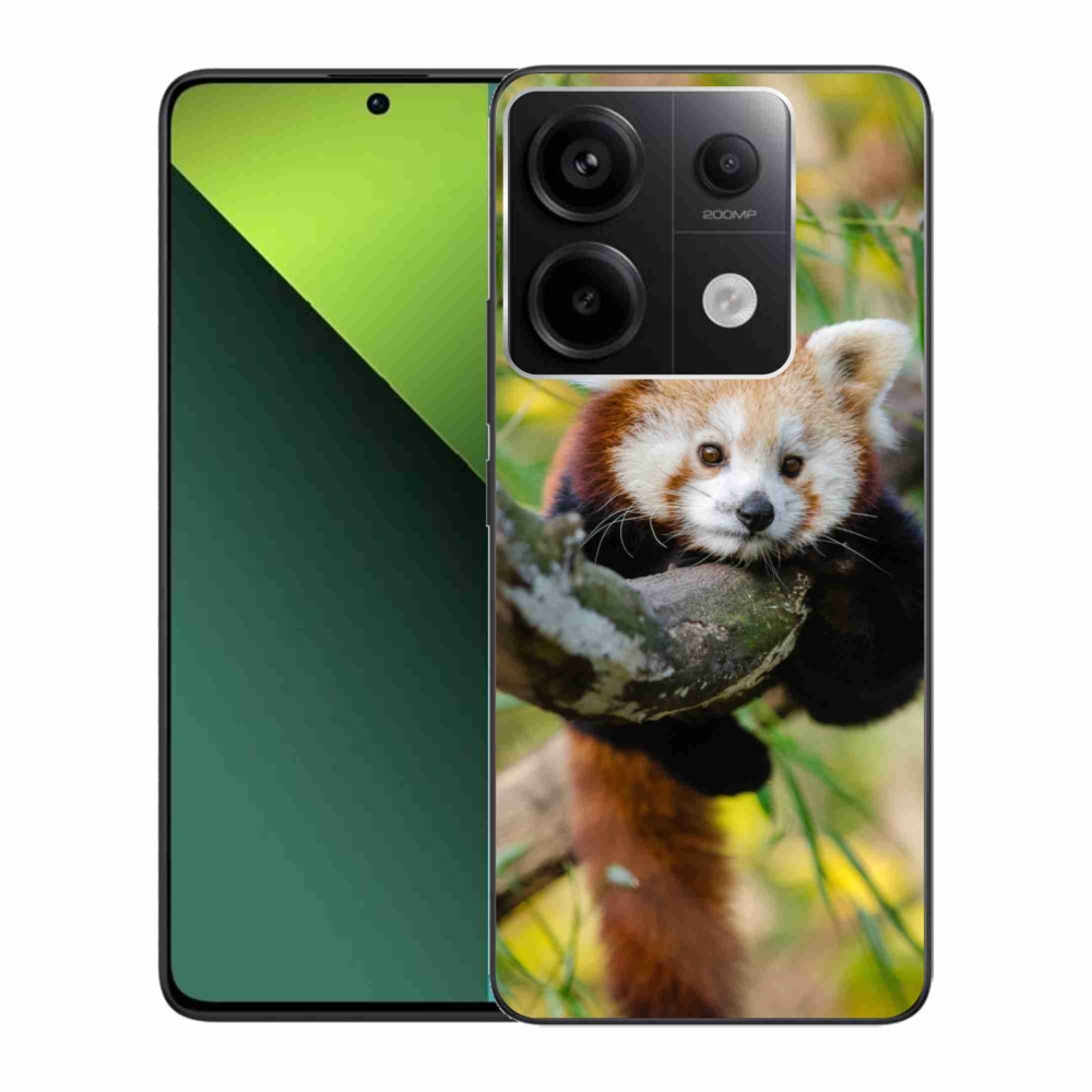 Gél borítás mmCase a Xiaomi Redmi Note 13 Pro 5G/Poco X6 5G számára - panda piros