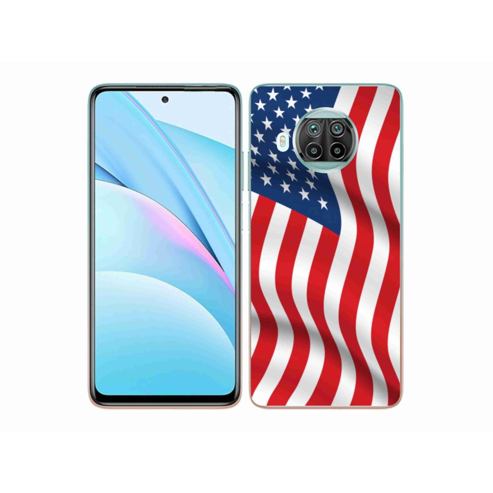 Gél borító mmCase a Xiaomi Mi 10T Lite 5G számára - USA zászló