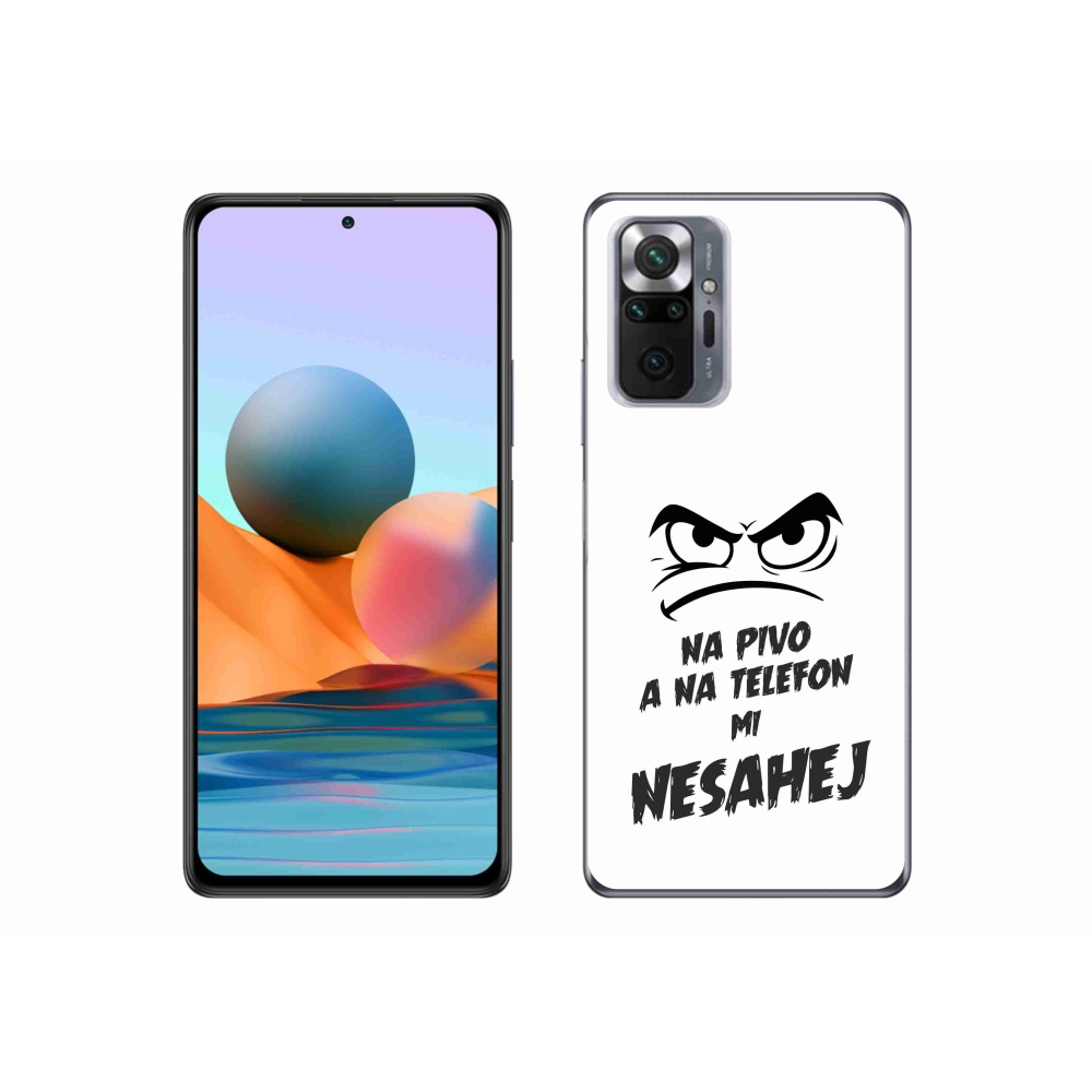 Gél borítás mmCase a Xiaomi Redmi Note 10 Pro - sör motívum 2 fehér háttérrel