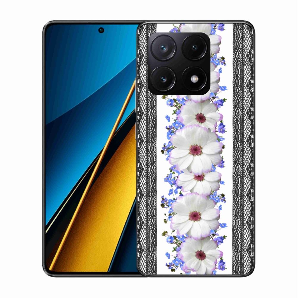 Gél borító mmCase a Xiaomi Poco X6 Pro 5G számára - virágok 8