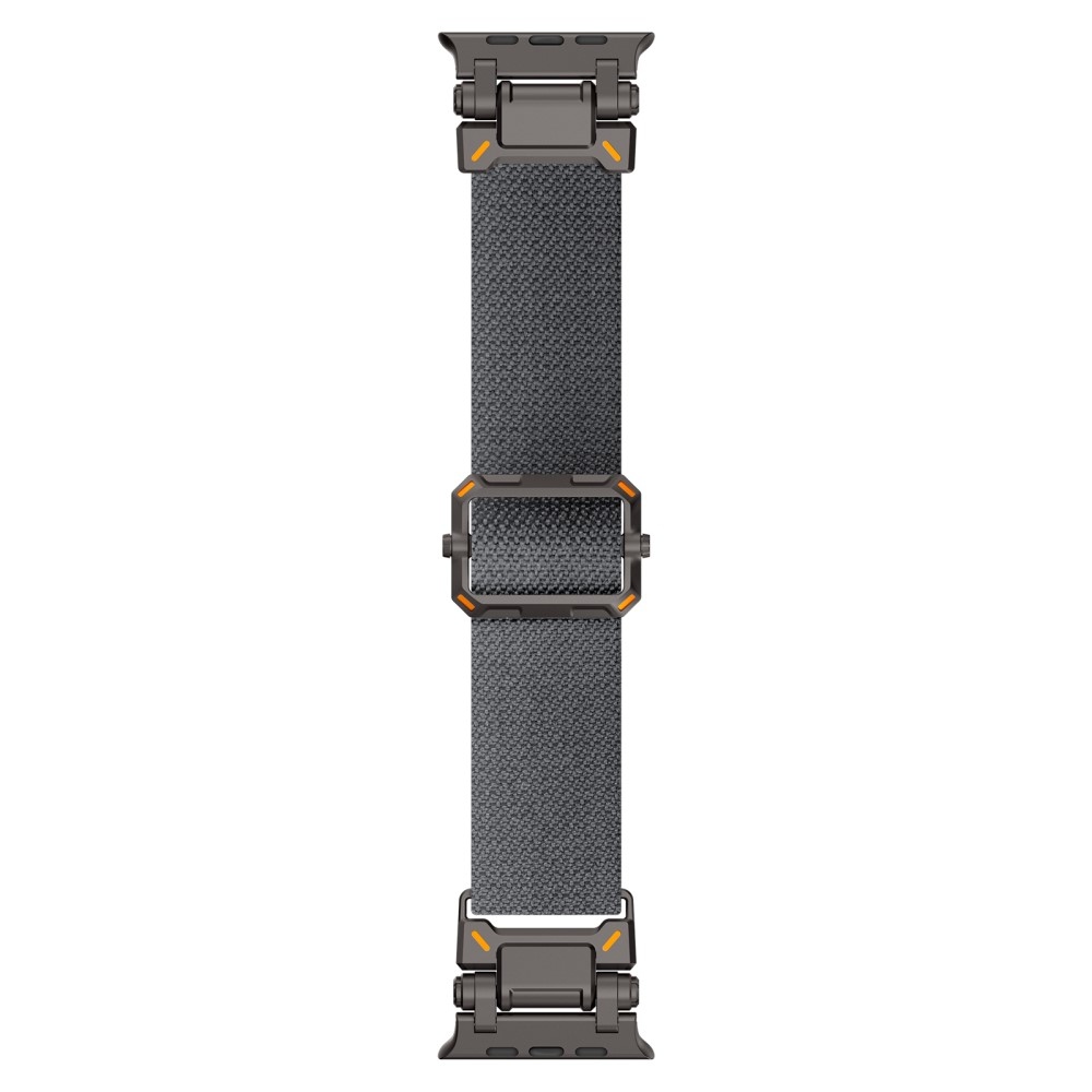 Fém nejlon szíj Apple Watch Ultra/Ultra 2 49mm/SE/SE 2022/2023 44mm/10 46mm/9/8/7 45mm/6/5/4 44mm/3/2/1 42 mm - szürke