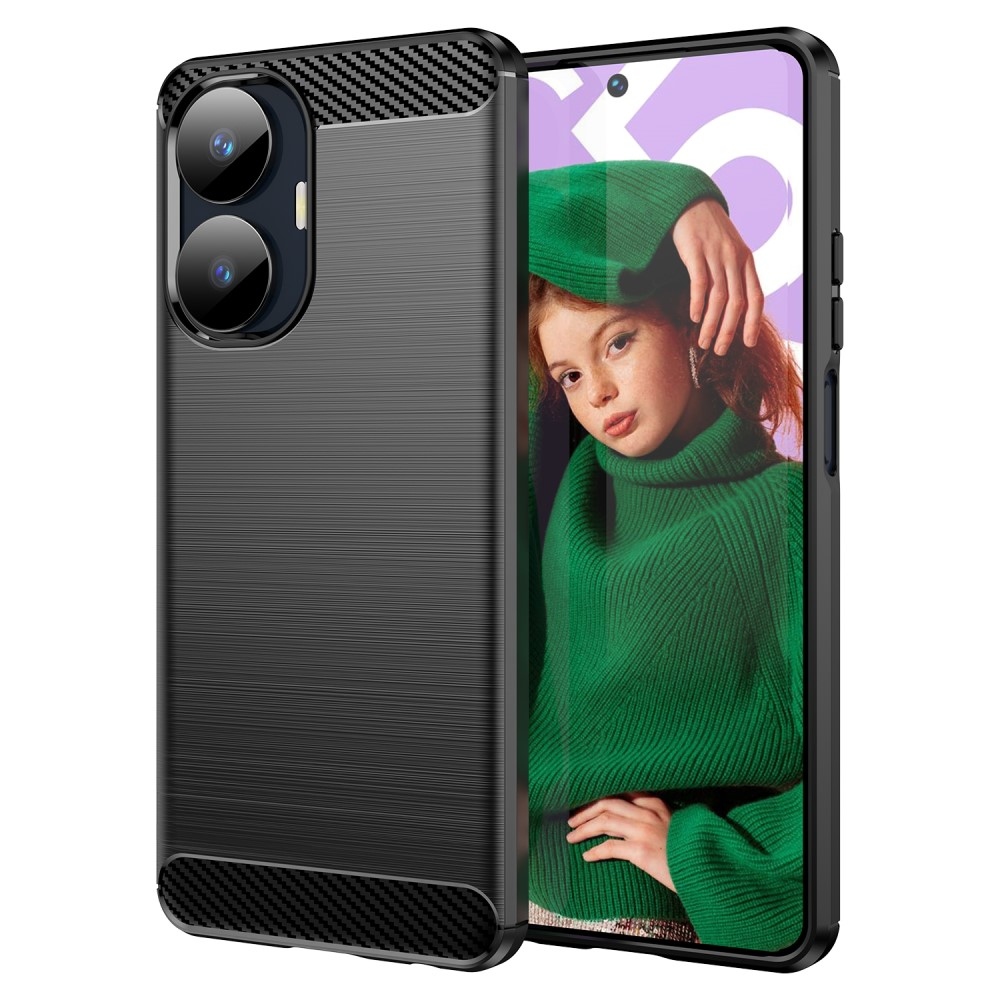 Szénálló zselés tok a Realme C55 készülékhez - fekete