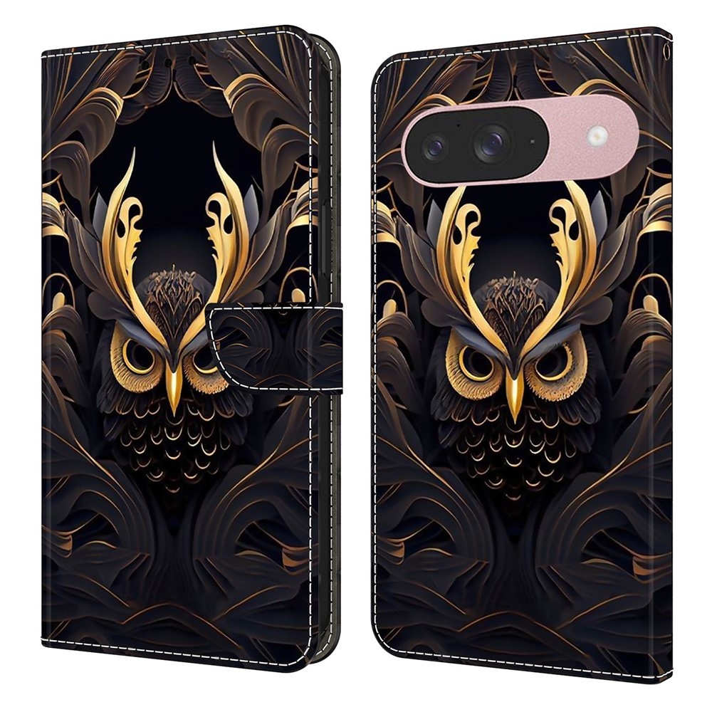 Sima könyv tok Google Pixel 10 Pro/Pixel 10 - arany bagoly
