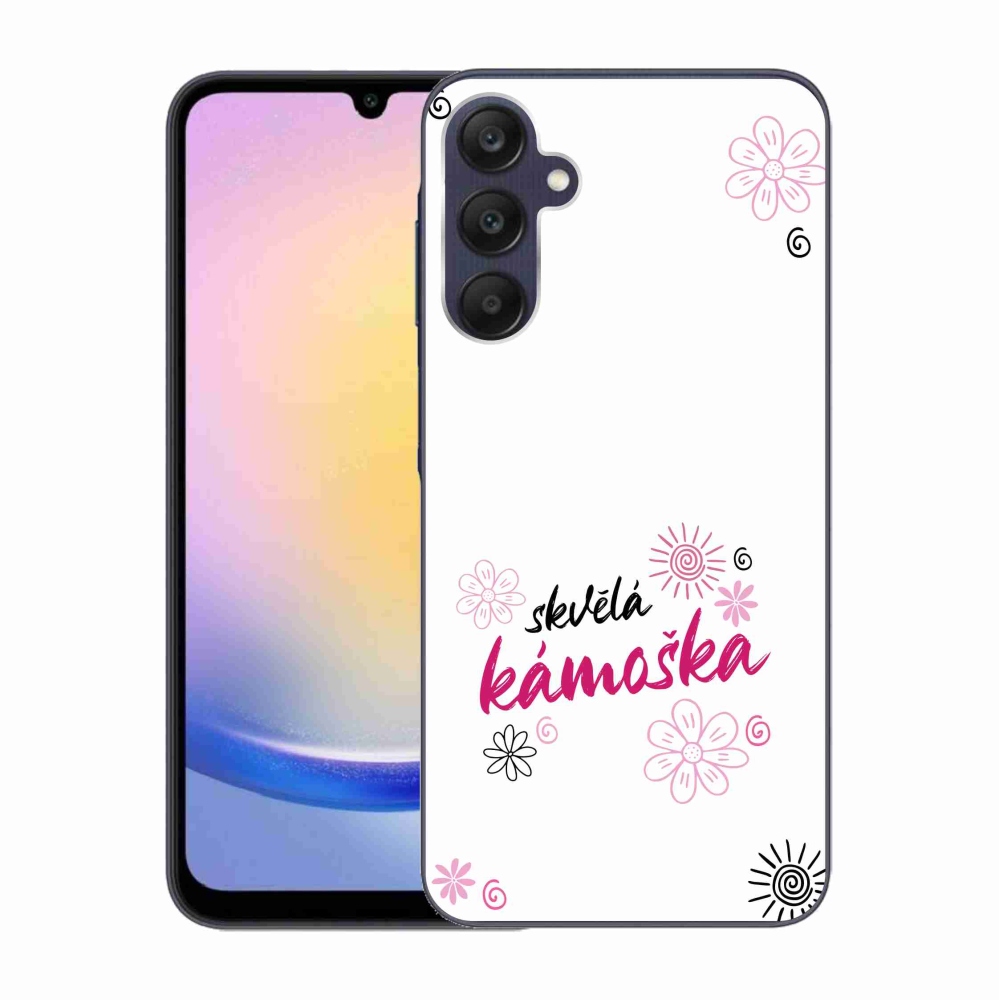 Gél borítás mmCase Samsung Galaxy A25 5G - nagyszerű haver fehér háttérrel