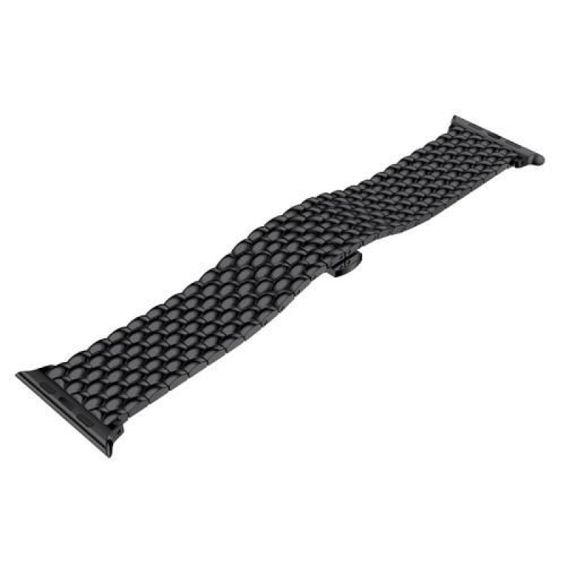 Natty elegáns acél szíj Apple Watch 38mm-es órához - fekete