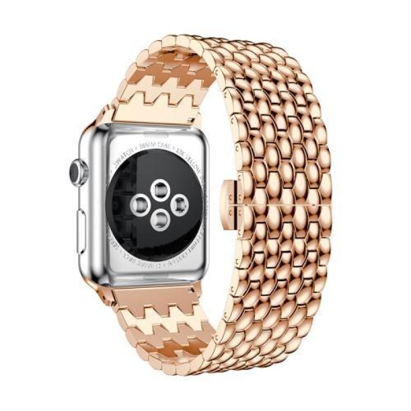 Natty elegáns acél szíj az Apple Watch 38mm-es órájához - rózsaarany