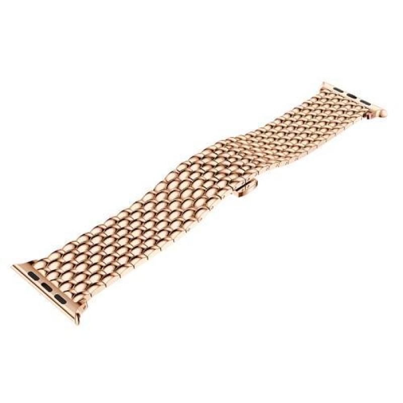 Natty elegáns acél szíj az Apple Watch 38mm-es órájához - rózsaarany
