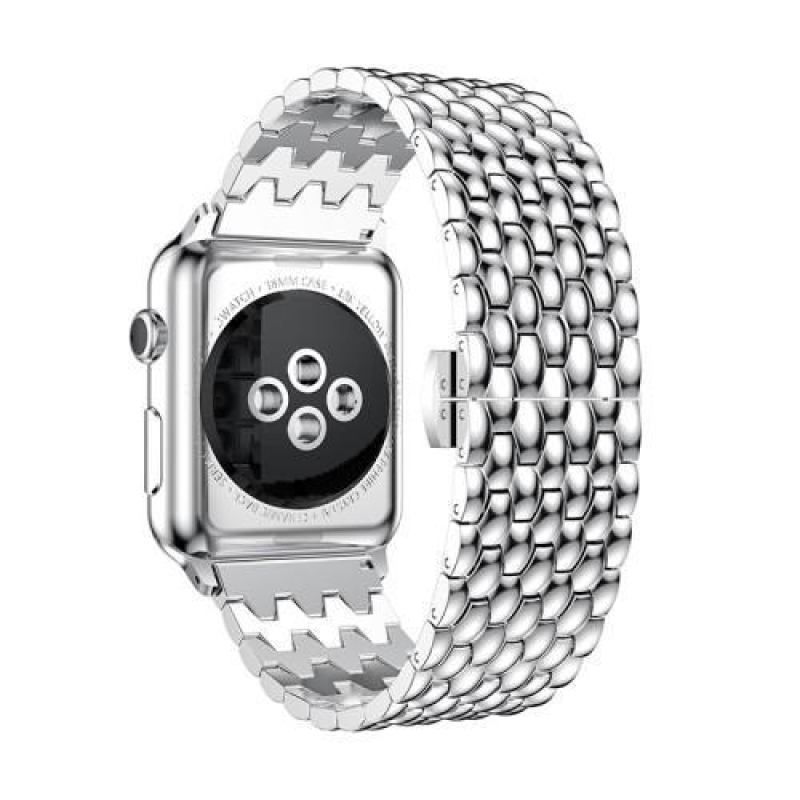 Natty elegáns acél szíj az Apple Watch 38mm-es órájához - ezüst színű