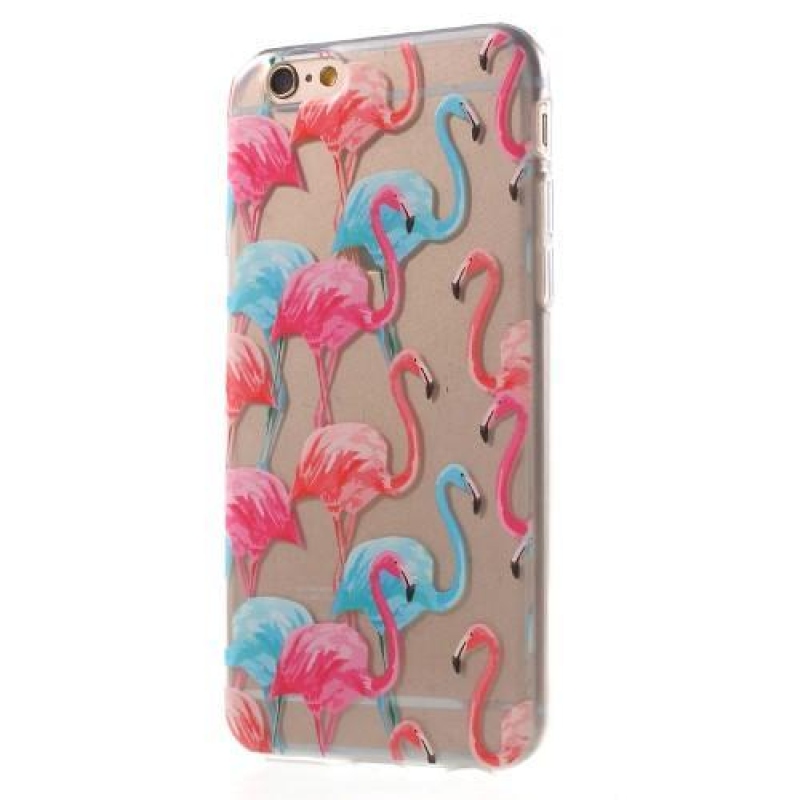 Géles tok iPhone 6 és iPhone 6s készülékhez - flamingók