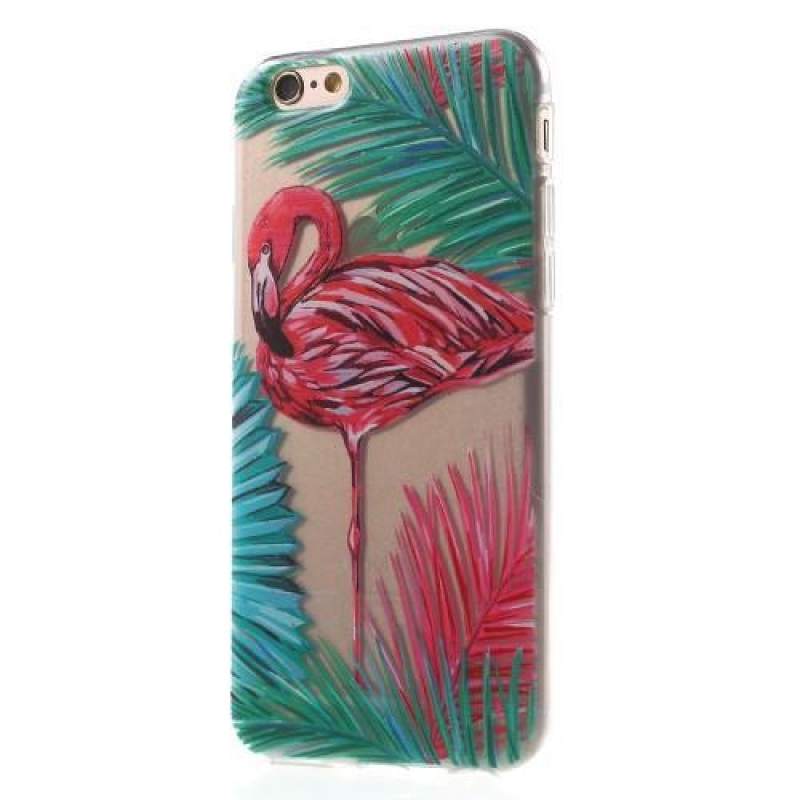 Gél tok iPhone 6 és iPhone 6s készülékhez - flamingó