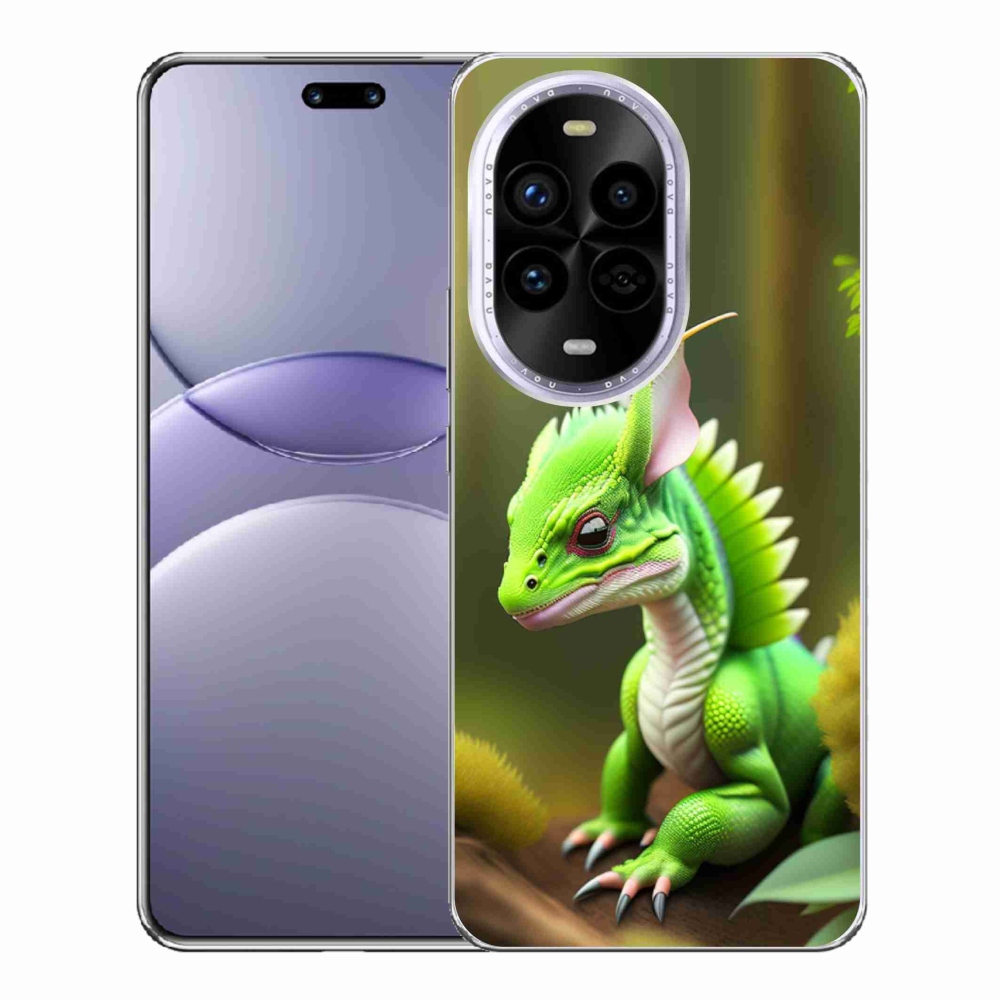 Gél borítás mmCase a Huawei Nova 13 Pro 5G - zöld sárkányon