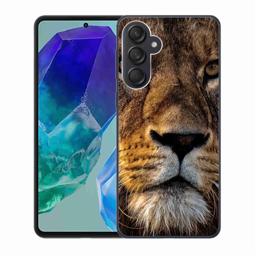 Gél tok mmCase a Samsung Galaxy M55 5G készülékhez - oroszlán