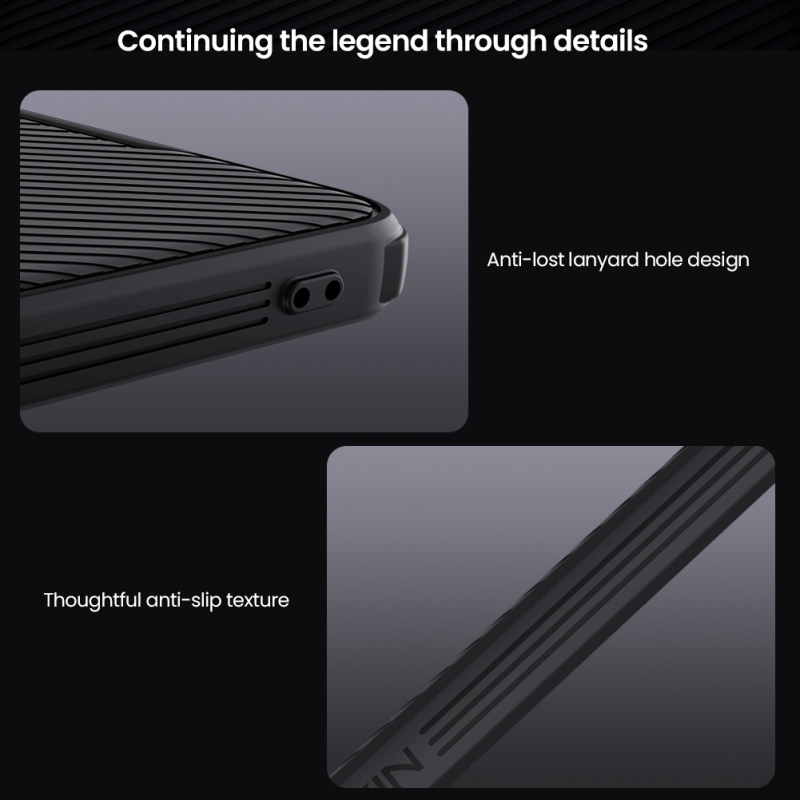 Nillkin CamShield PRO hátlap a Poco X7 Pro 5G számára Fekete