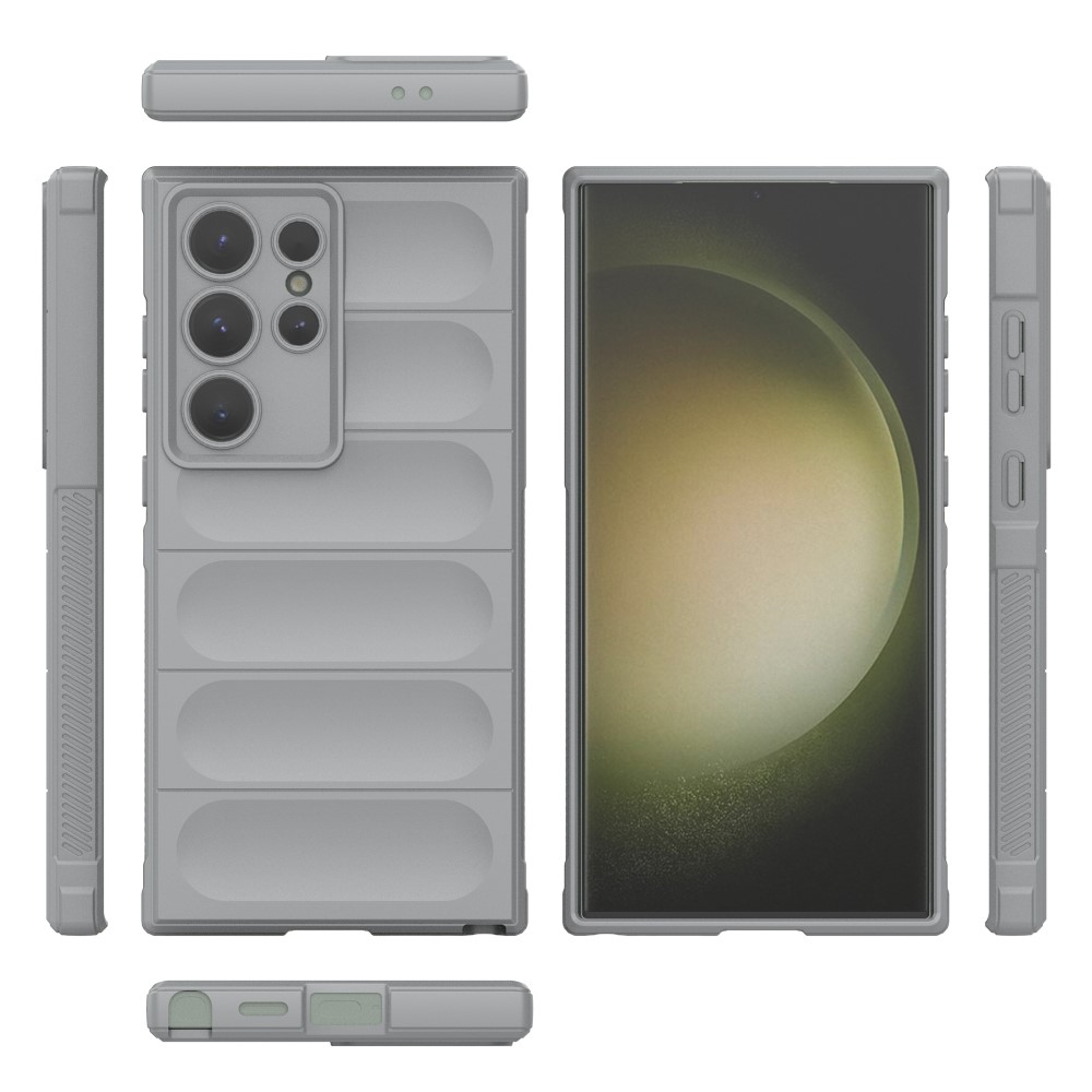 Rugg tartós zselés tok Samsung Galaxy S24 Ultra készülékhez - világosszürke