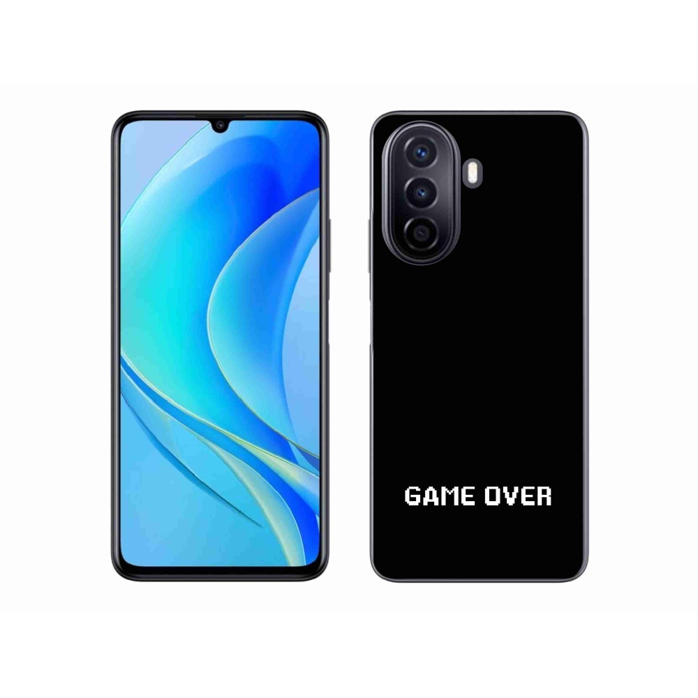 Gél borító mmCase a Huawei Nova Y70-hez - játék fekete háttérrel