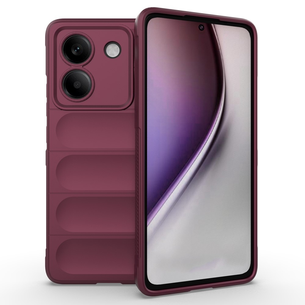 Rugg tartós zselés tok Xiaomi Poco M7 Pro 5G - bordó színben