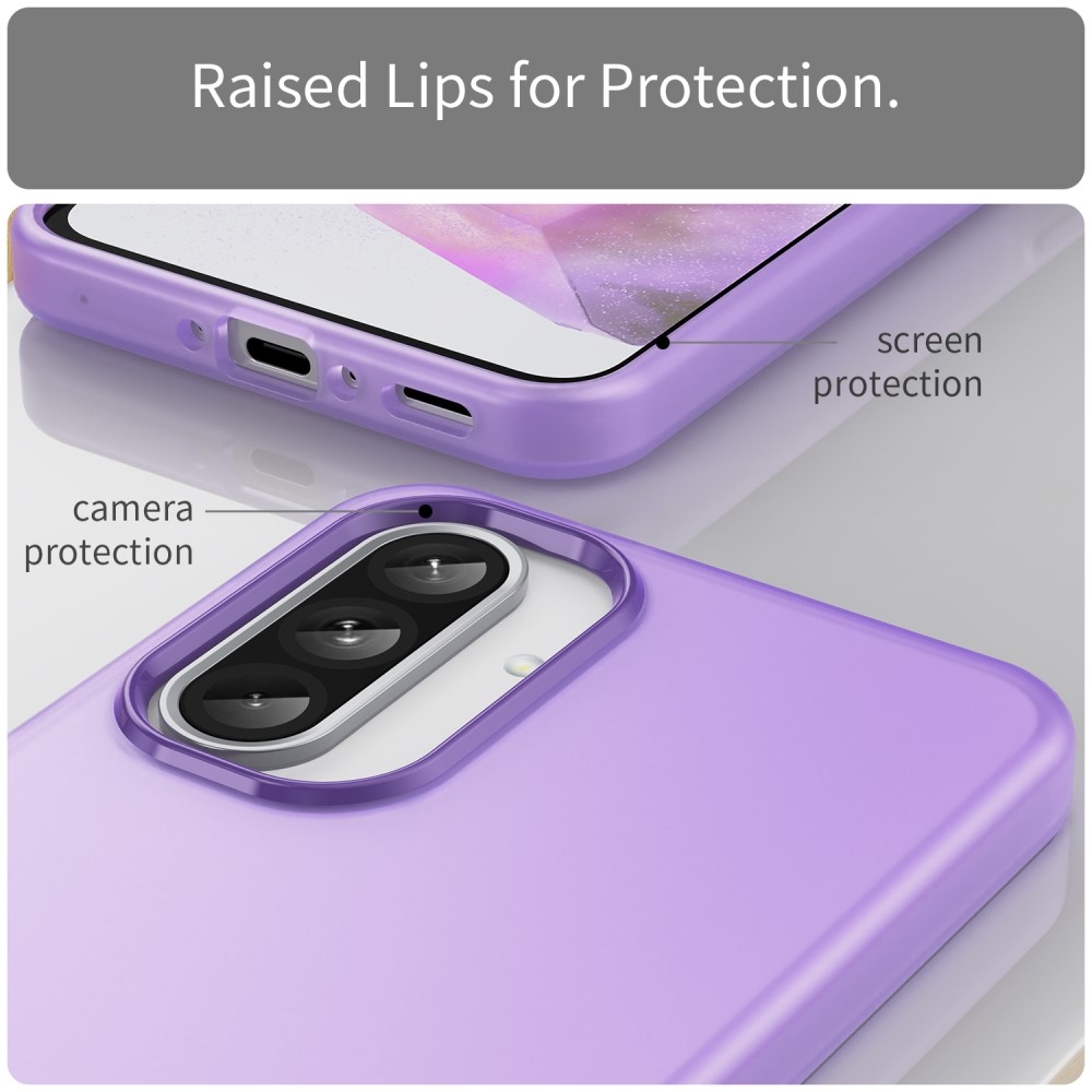 Candys matt zselés tok Samsung Galaxy A36 5G/A56 5G - lila