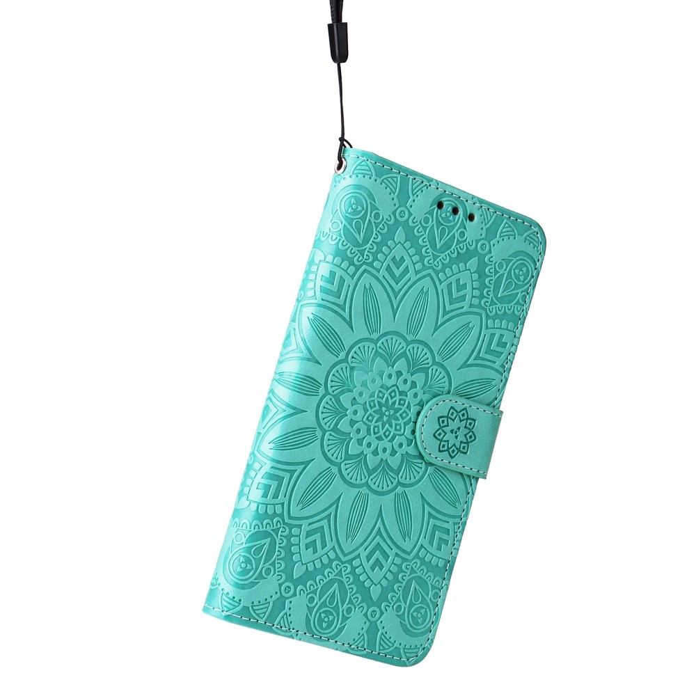 Napraforgó könyvtáska Samsung Galaxy M55 5G - teal - teal