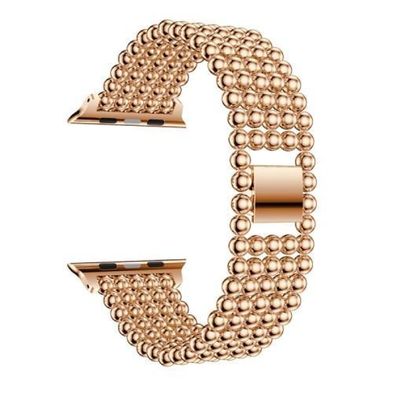 Elegáns, elegáns fém szíj az Apple Watch 38mm-es órájához - rózsaarany színben
