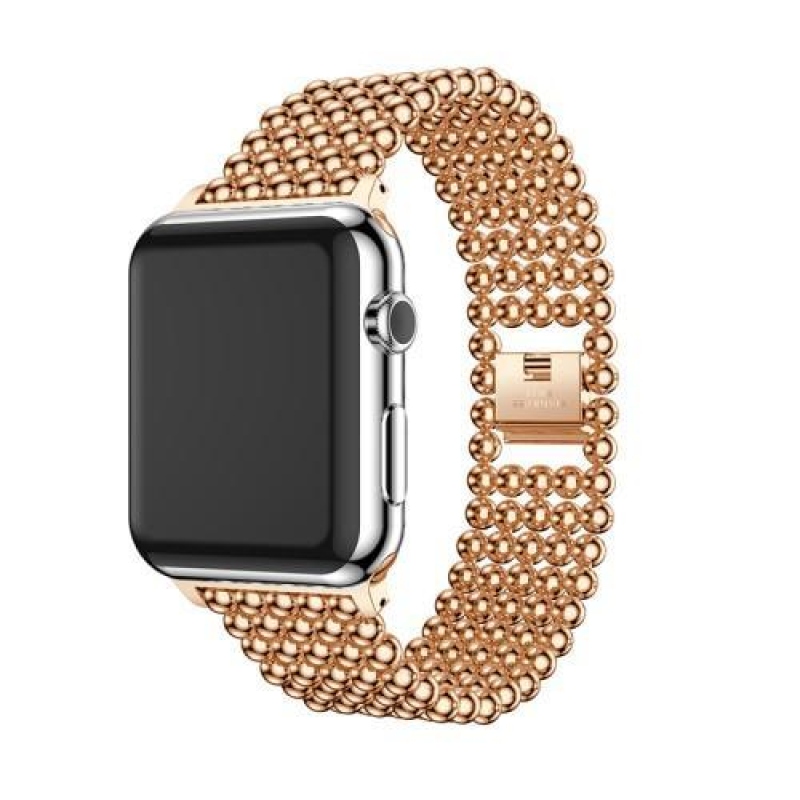 Elegáns, elegáns fém szíj az Apple Watch 38mm-es órájához - rózsaarany színben