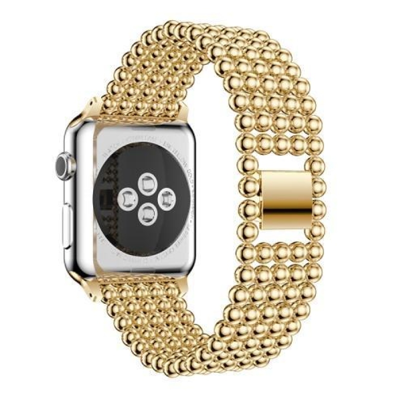 Elegáns, elegáns fém szíj Apple Watch 42mm órához - arany színben