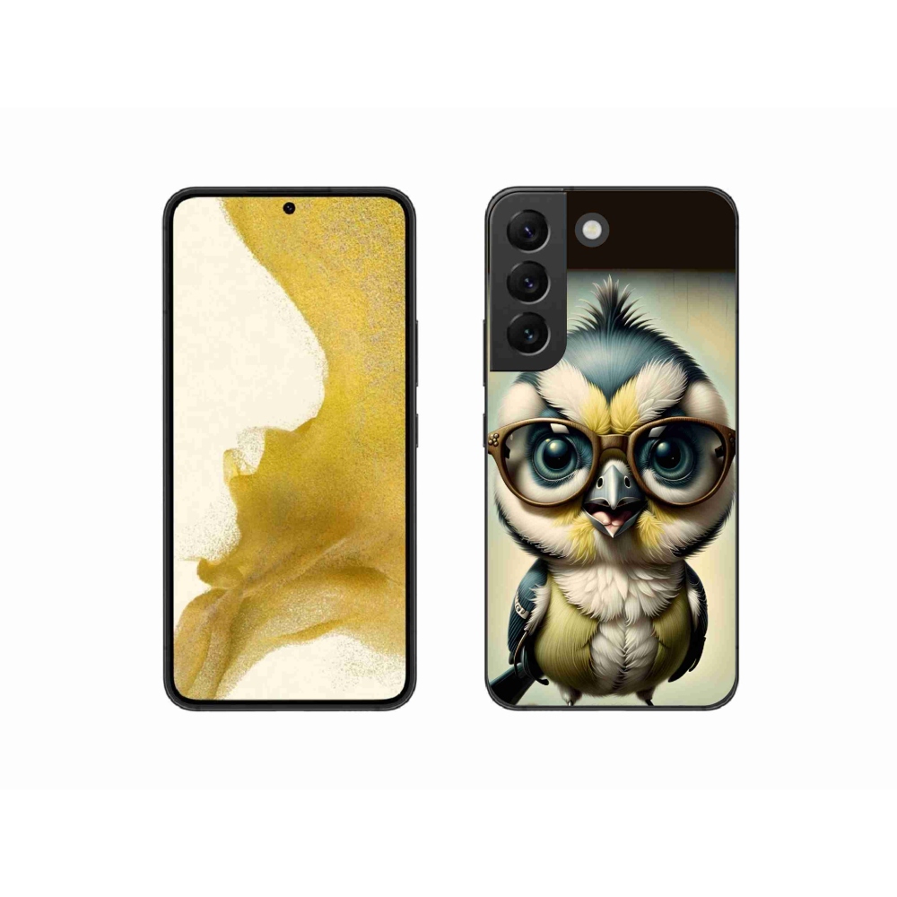 Zselés borítás mmCase Samsung Galaxy S22 5G - kölyök szemüveggel