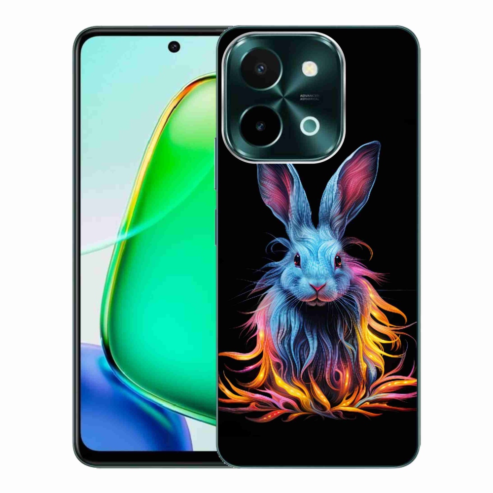 Gélfedél mmCase a Vivo Y28-on - absztrakt nyúl