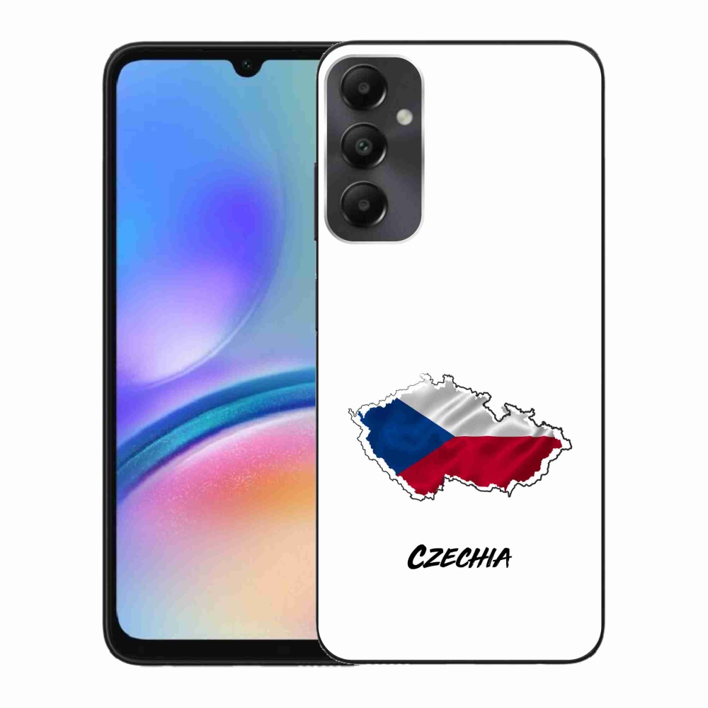Gél borítás mmCase Samsung Galaxy A05s - Csehország fehér háttérrel