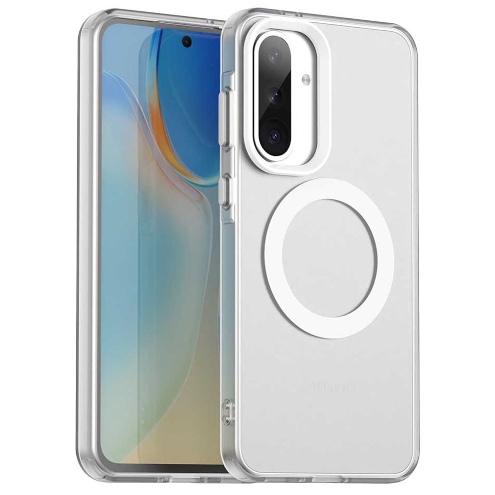 Candy zselés tok MagSafe-val Samsung Galaxy A36 5G/A56 5G készülékhez - fehér
