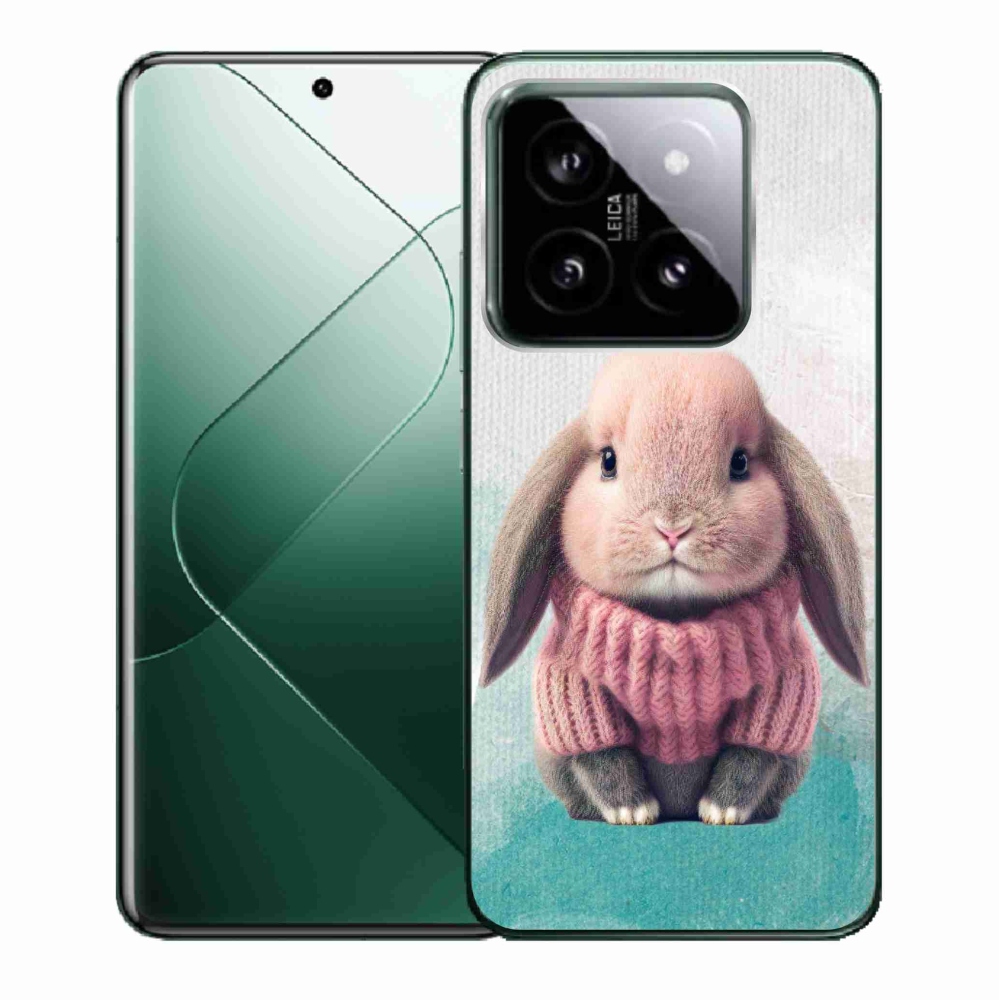 Gél borító mmCase a Xiaomi 14 - nyúl pulóverben