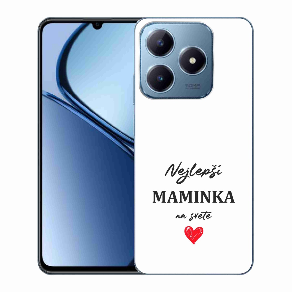 Gél borító mmCase a Realme C63 készülékhez - legjobb anya 1 fehér háttér