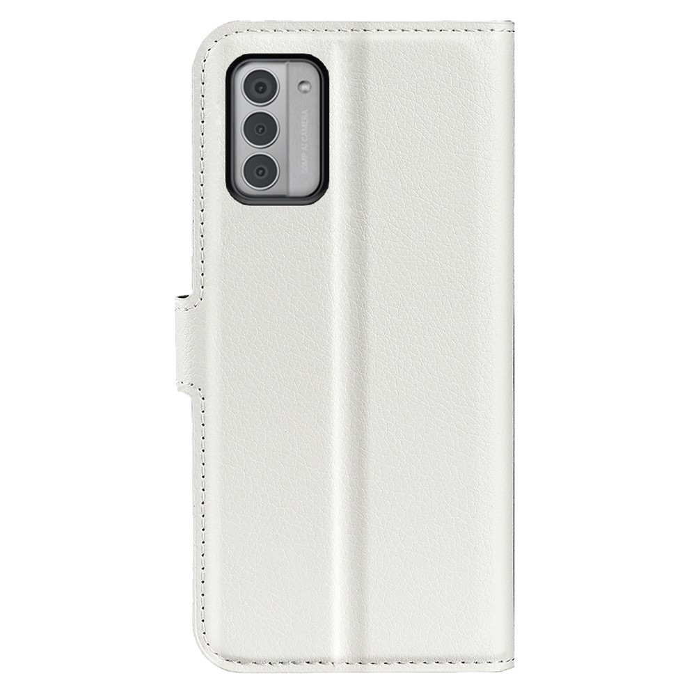 Litchi könyvtáska Nokia G42 készülékhez - fehér