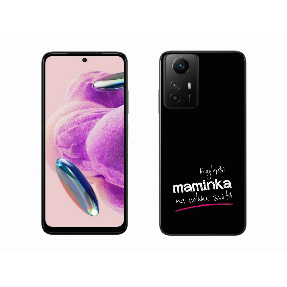 Gél borító mmCase a Xiaomi Redmi Note 12S-hez - legjobb anya 4 fekete háttérrel