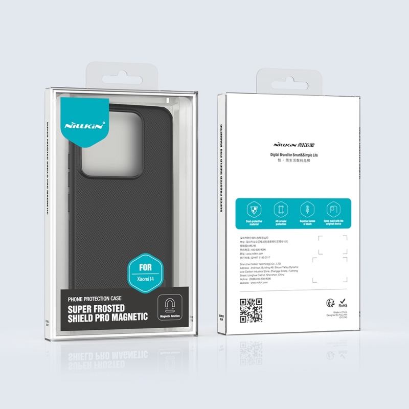 Nillkin Super Frosted PRO mágneses hátlap Xiaomi 14 Fekete