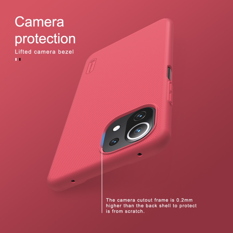 Nillkin Super Frosted Back Cover for Xiaomi Mi 11 Lite 4G/5G/5G/5G NE Fekete