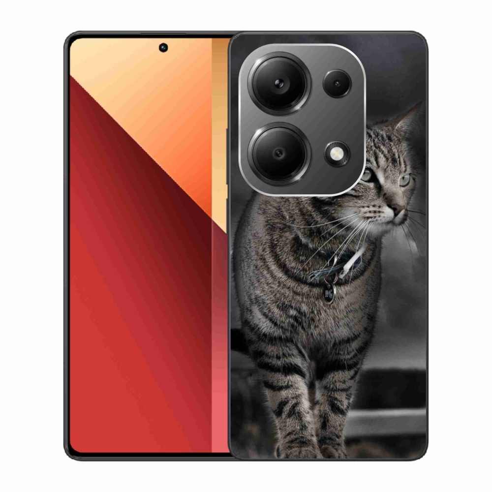 Gél borítás mmCase a Xiaomi Redmi Note 13 Pro 4G/Poco M6 Pro számára - macska