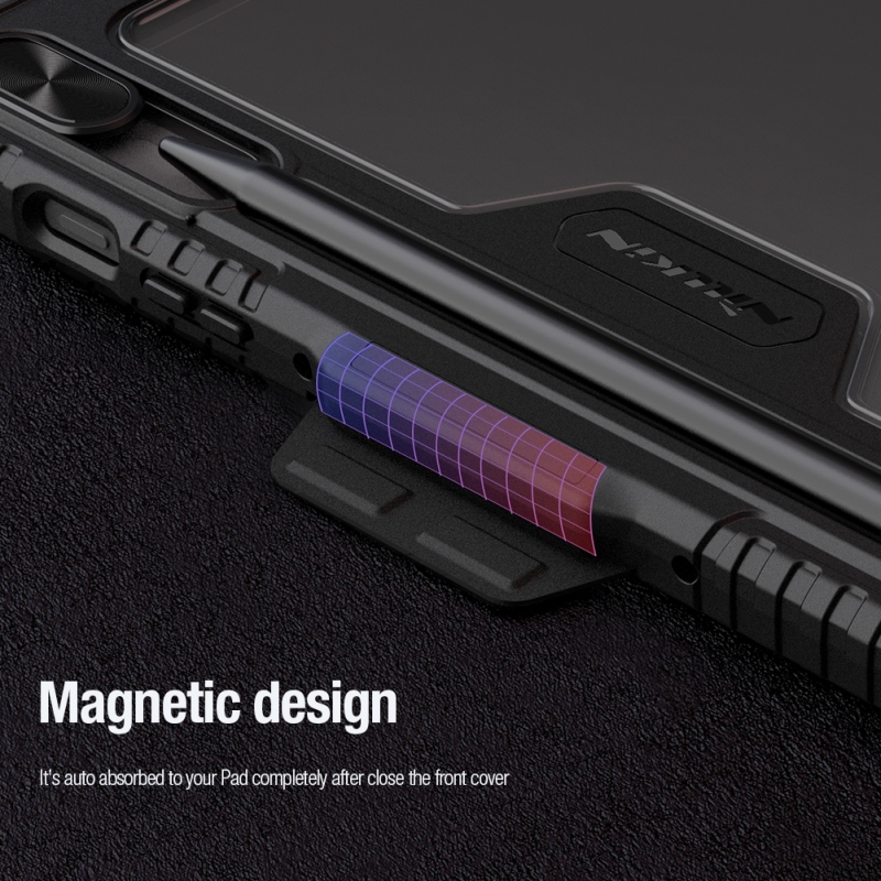 Nillkin Bumper PRO Védő állvány tok többszögű Samsung Galaxy Tab S9 Fekete