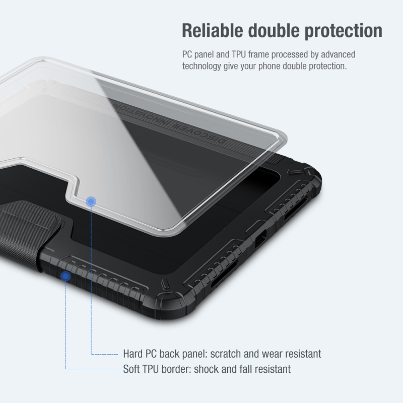 Nillkin Bumper PRO védőállvány tok iPad 10.9 2022 Fekete