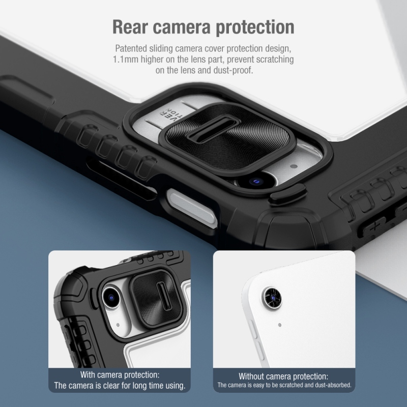 Nillkin Bumper PRO védőállvány tok iPad 10.9 2022 Fekete